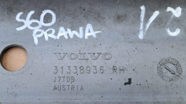 VOLVO S60 LISTWA PROGOWA PRAWA 31338936 - obrazek 6