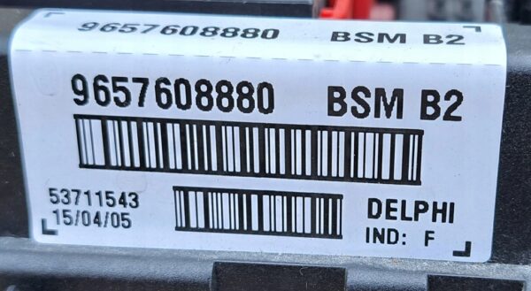 CITROEN PEUGEOT MODUŁ BSM B2 9657608880 - obrazek 6